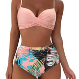 HIGH WAIST BIKINI SET SEXY PUSH UP SWIMSUIT_CWMW0152
