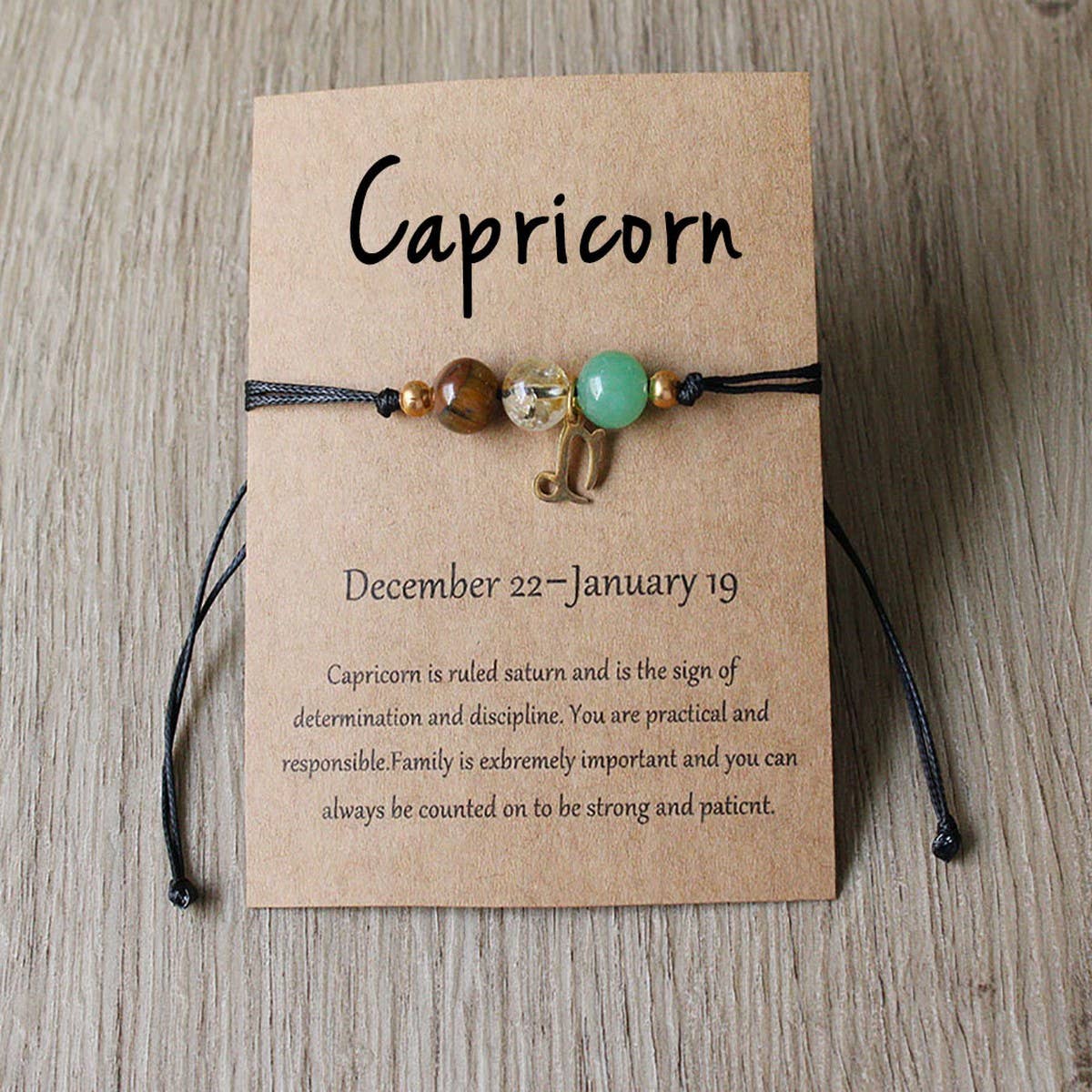 Handmade Zodiac Adjustable Crystal Bracelet_Cwmm11259