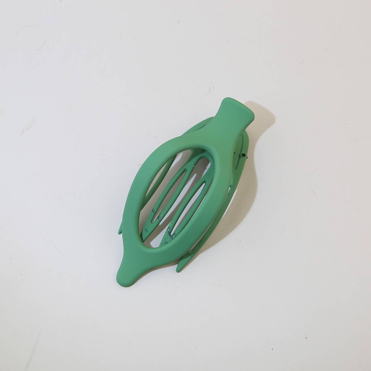 Glossy Matte Oval Hair Clip-Large Duckbill Style_Cwaha07479