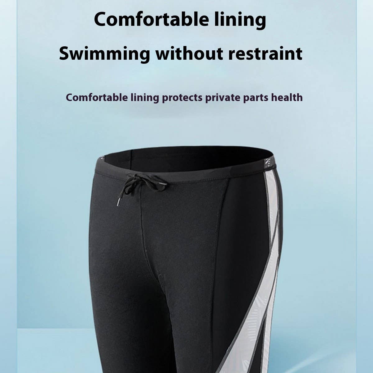 MENS 5 INCH LINED QUICK DRY SWIM SHORTS PLUS SIZE_CWMM6771