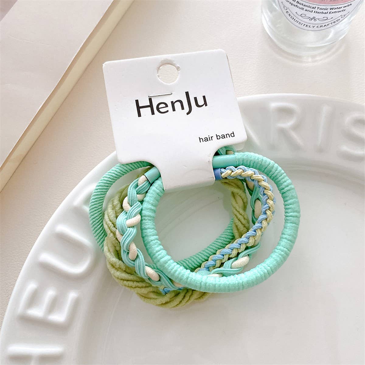 CANDY COLOR HAIR TIES 5 PIECE SET_CWAHA1133