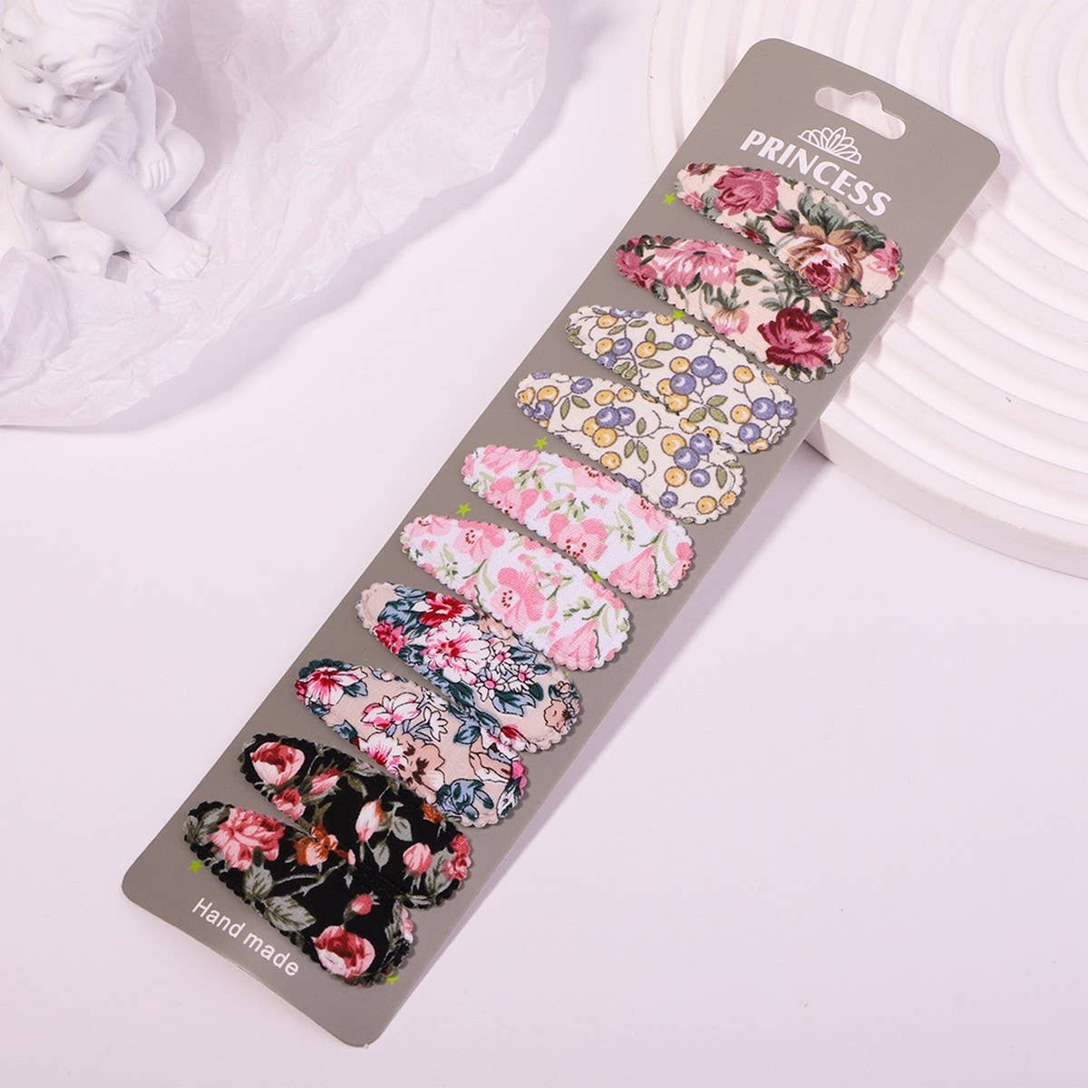 FLORAL EMBROIDERED BB CLIP SET FRESH CUTE_CWAHA6703