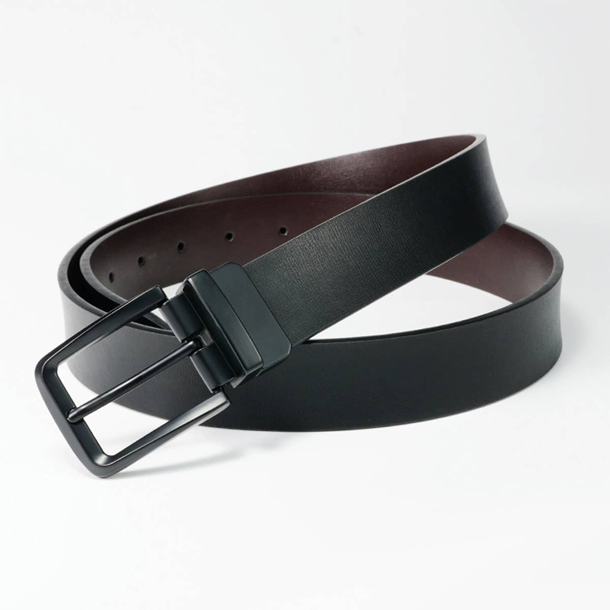 MENS DOUBLE SIDED ROTATABLE PIN BUCKLE BELTS_CWABE0465