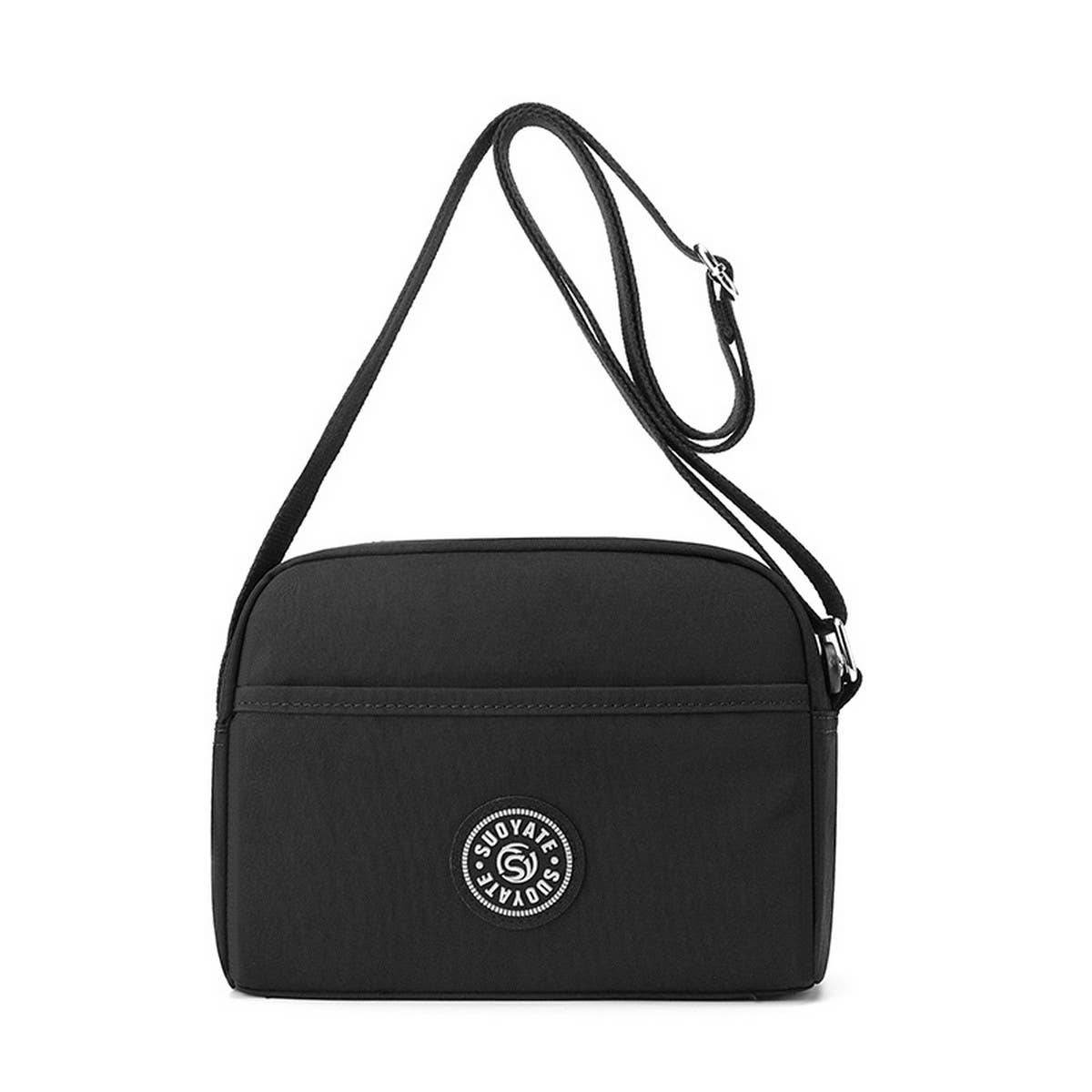 Lightweight Solid Nylon Crossbody Shoulder Bag_Cwasc1735