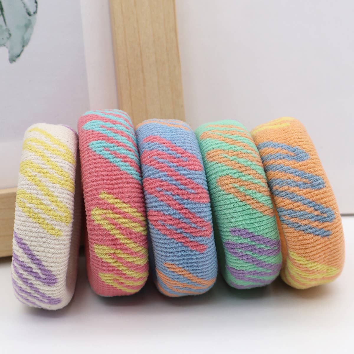 FASHION WIDENED HAIR TIES5PCS BOX_CWAHA0504