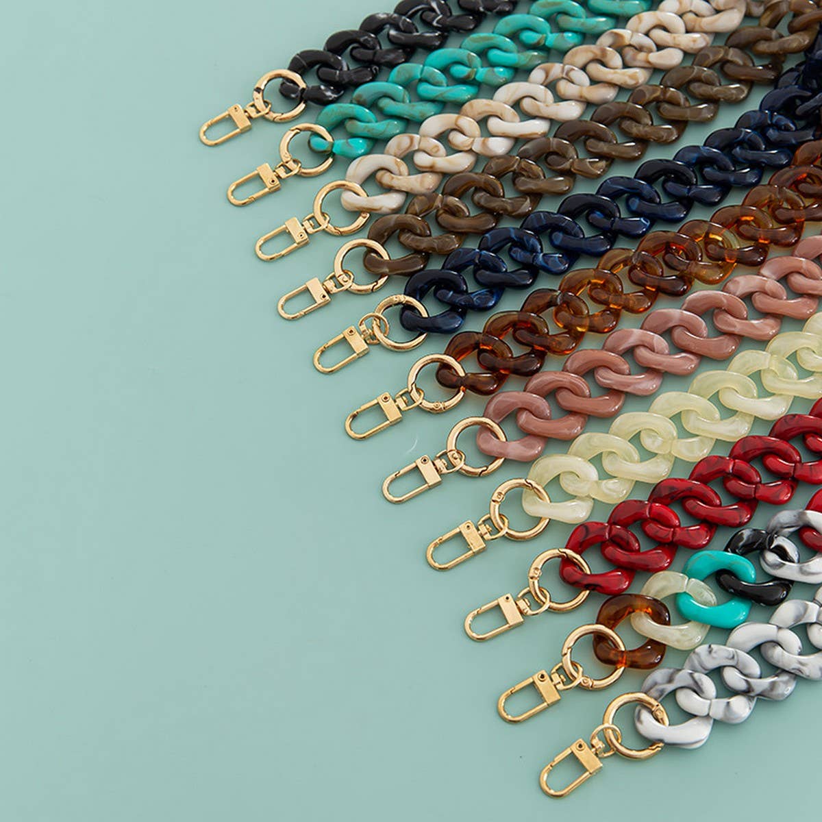 47IN ACRYLIC DIAMOND BAG STRAP COLORFUL CHAIN_CWMM5058