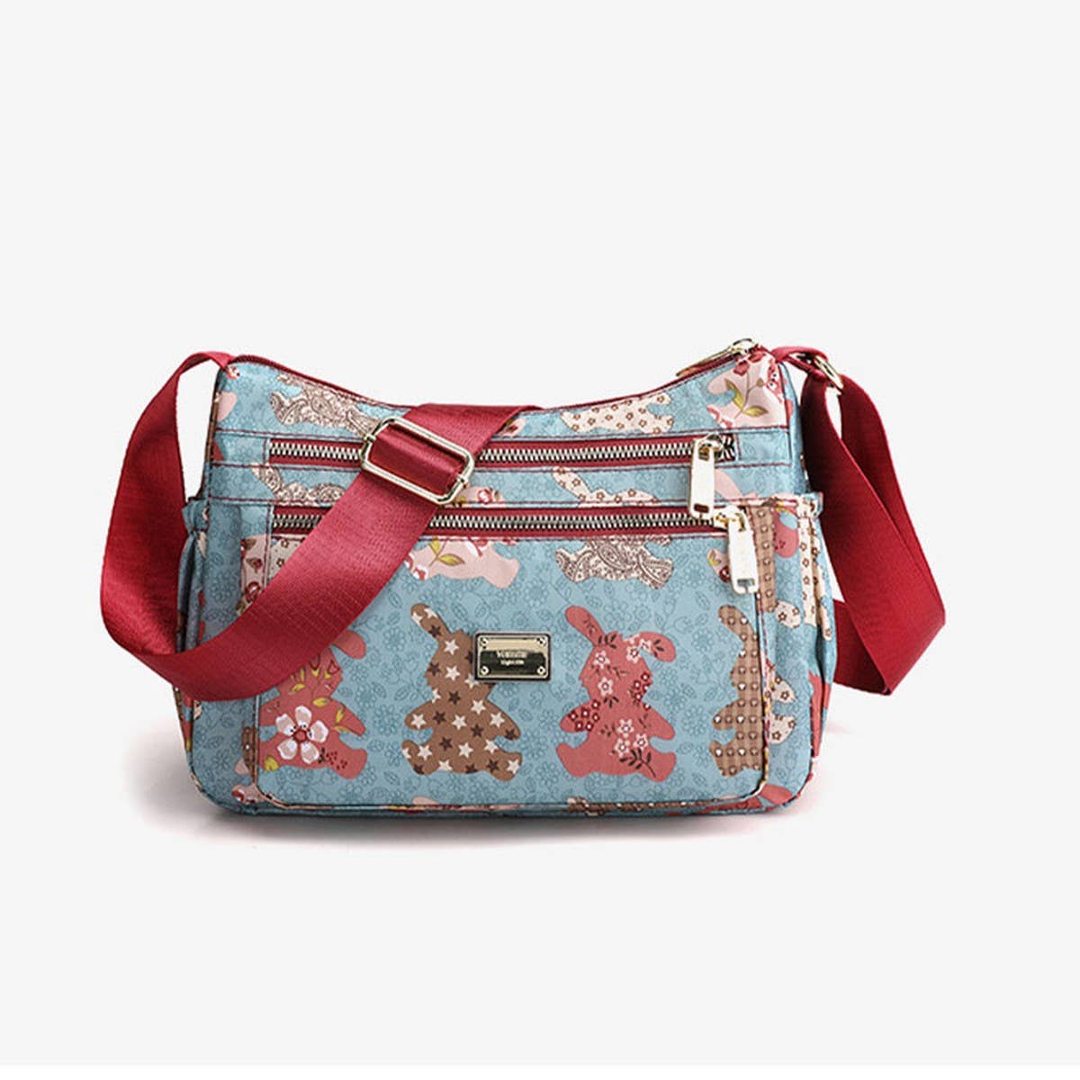 PRINTED OXFORD CLOTH SHOULDER CROSSBODY BAG_CWASC1772
