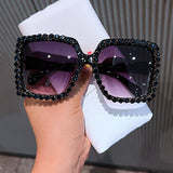 PERSONALIZED DIAMOND SIMPLE SQUARE FRAMESUNGLASSES_CWASG0820