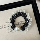 CURLY SMALL POLKA DOT HAIR SCRUNCHIES_CWAHA2820