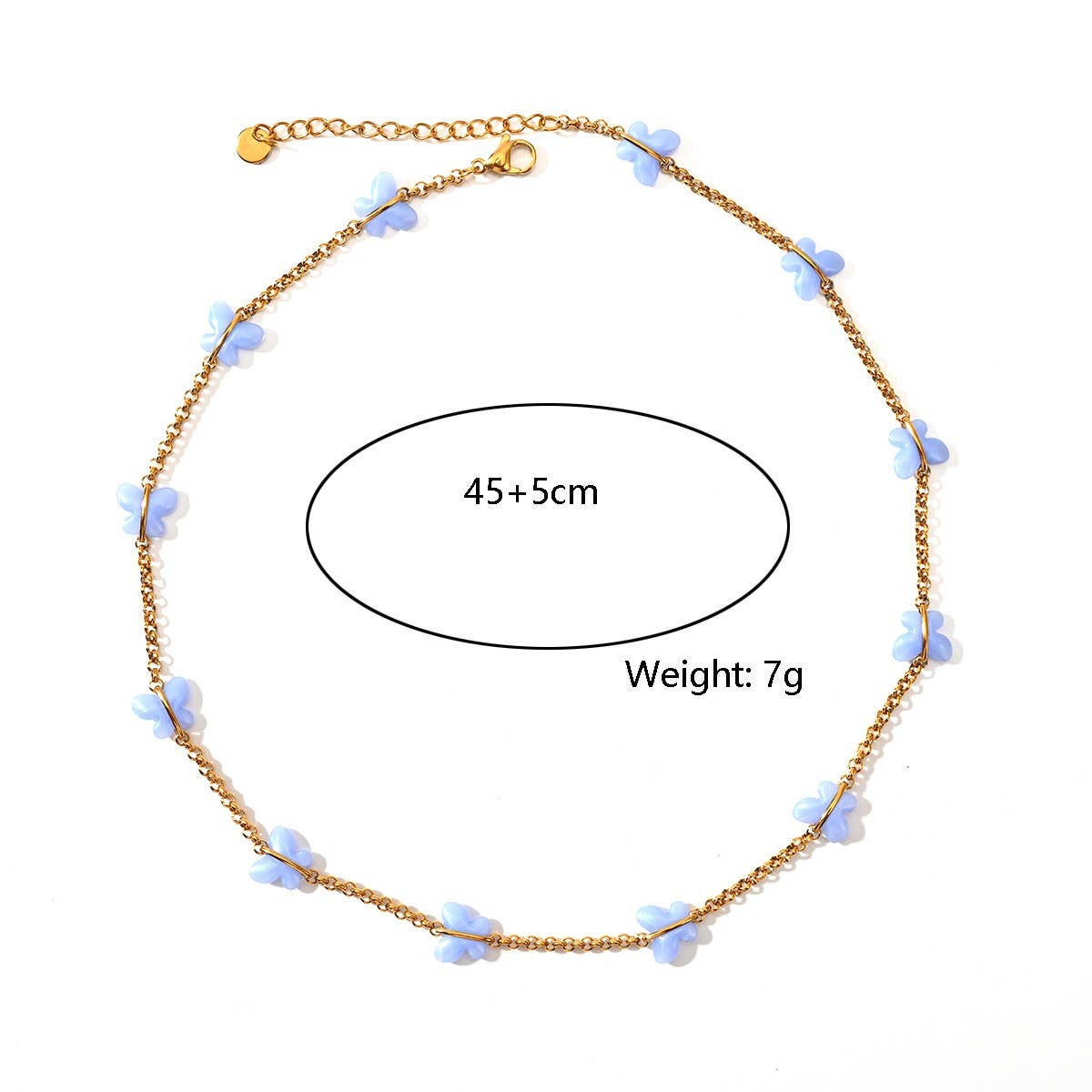 MINIMALIST 18K STEEL BUTTERFLY OCEAN PENDANT_CWMM8821