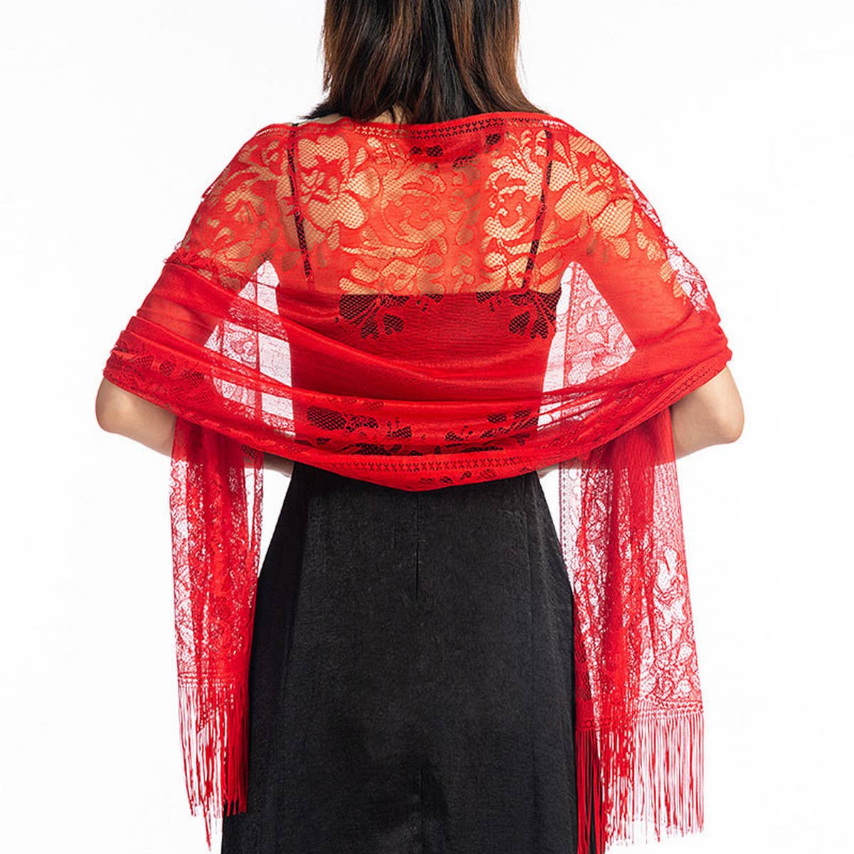 FASHIONABLE EVENING HOLLOW LACE SHAWL_CWASC1072