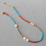 Vintage Freshwater Rice Beaded Necklace