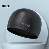 Unisex Silicone Swim Cap For Long Hair Ears_Cwmm6701