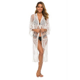 MESH SUN PROTECTION LACE BEACH SWIMSUIT COVER UP_CWMW0686