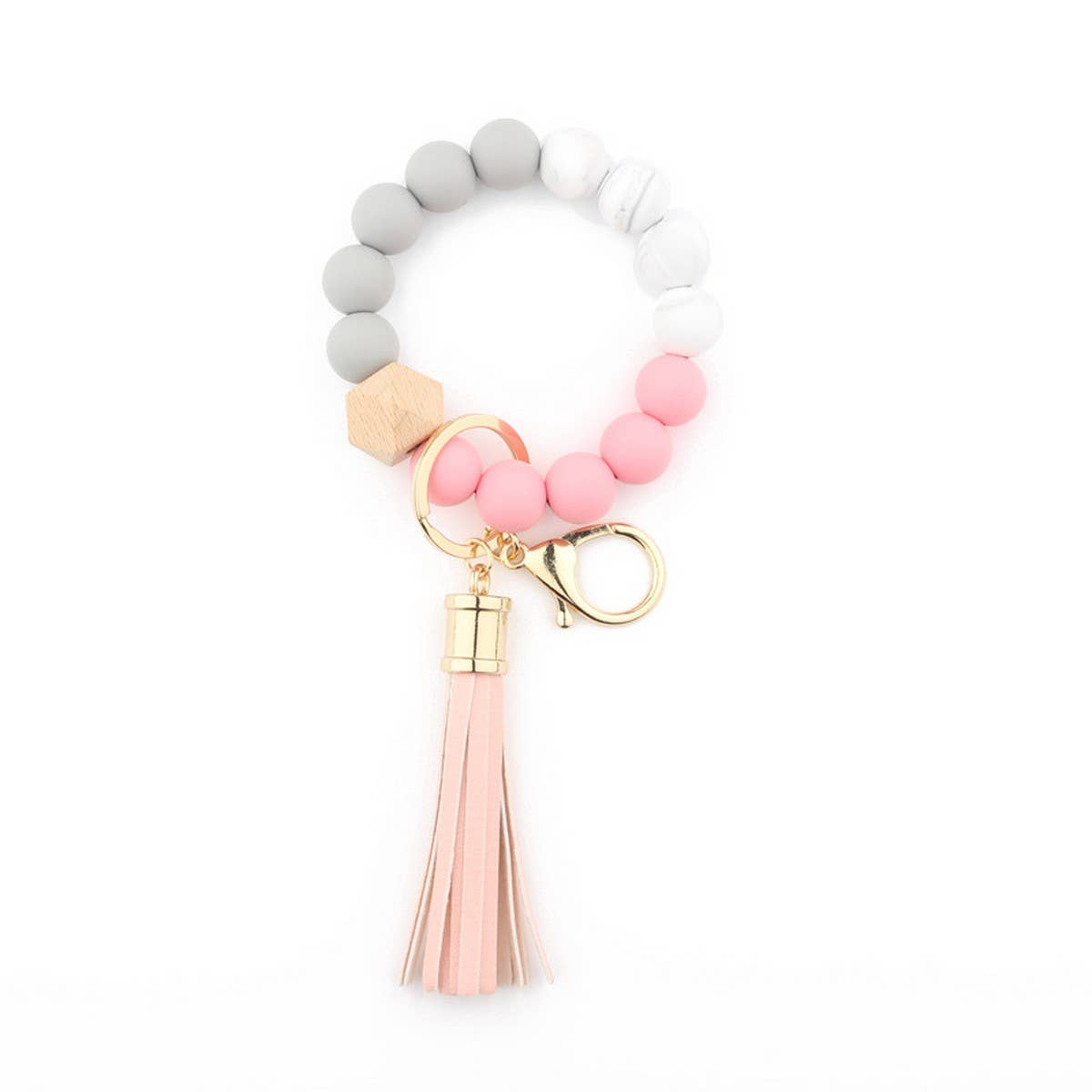 COLORFUL KEYCHAIN TASSEL BRACELET_CWAJE0655