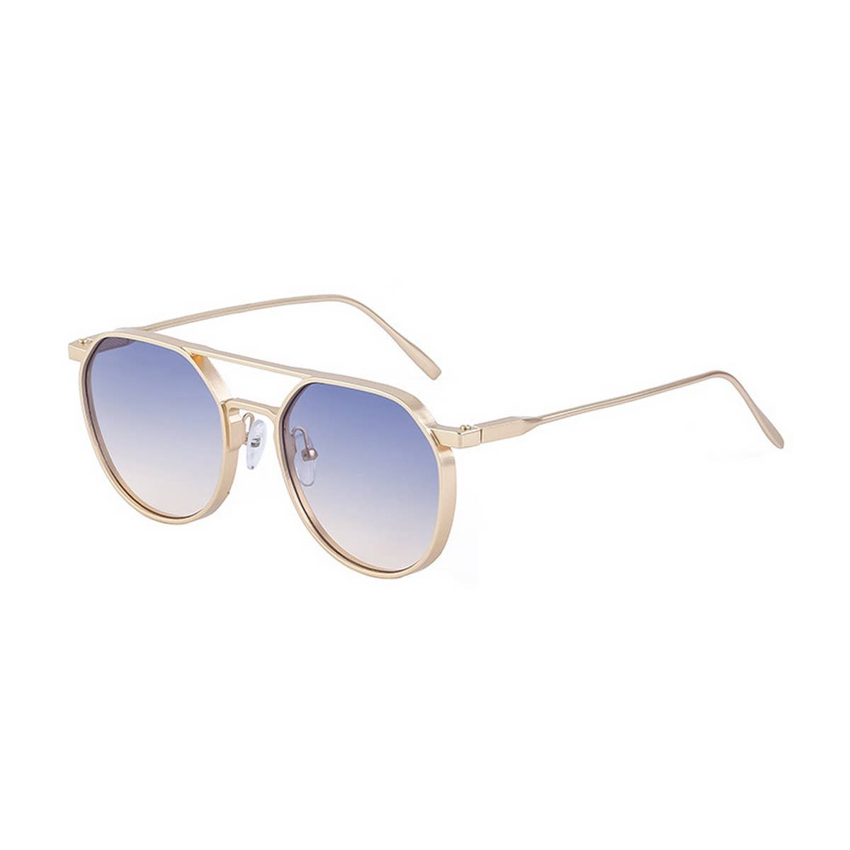 OVAL FRAME SUNGLASSES METALDOUBLE BRIDGESUNGLASSES_CWASG0560