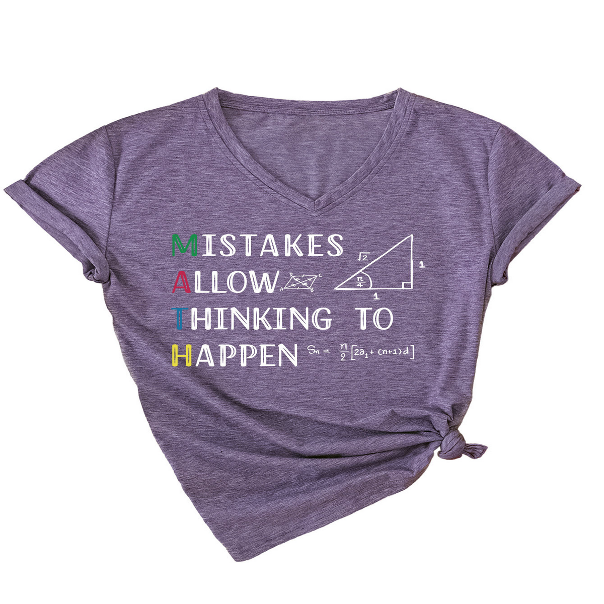 Wome V-Neck Graphic Tee Summ Casual Fit_Cwtts1487