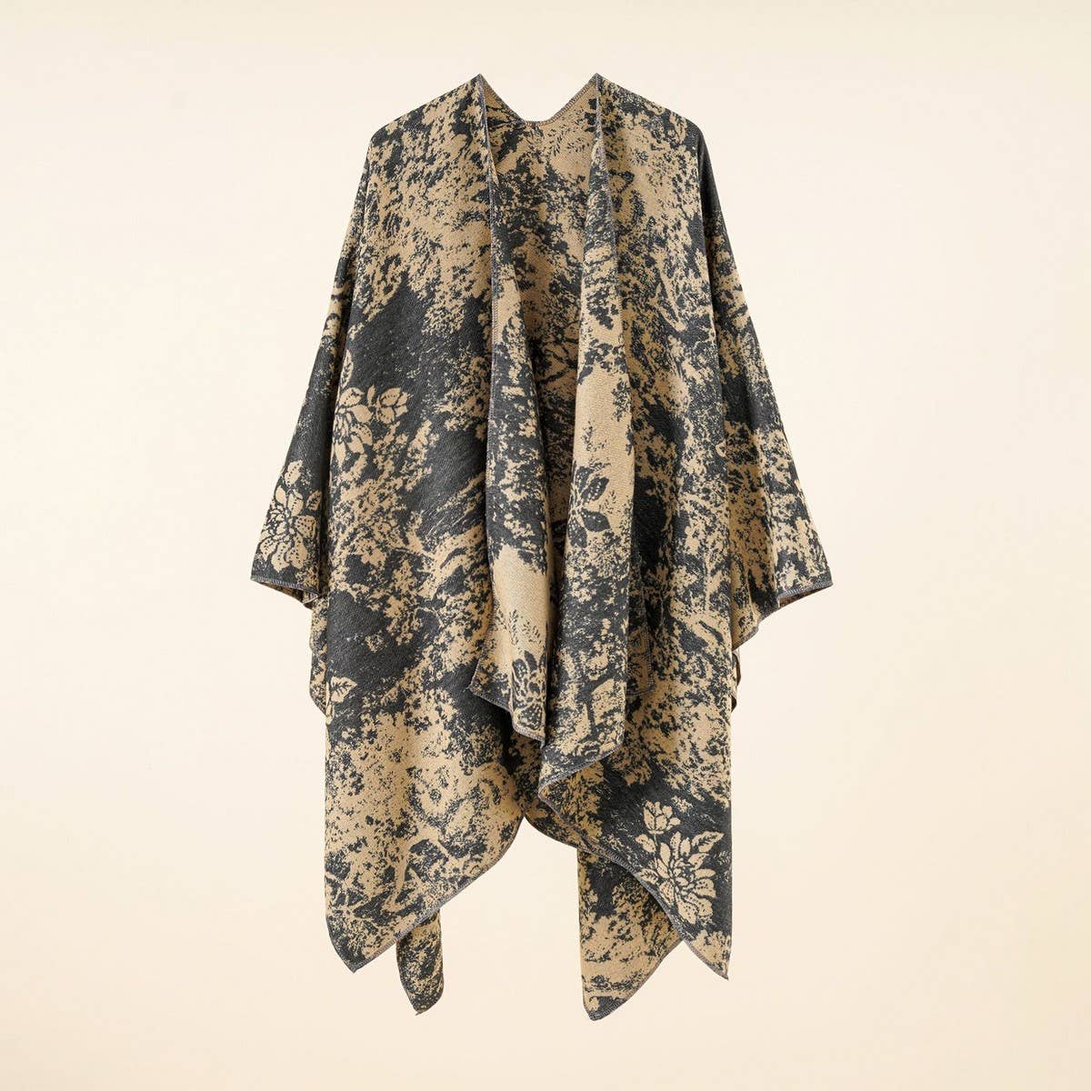 NEW FASHION RETRO FLORAL SLIT SHAWL FOR WOMEN_CWMM2104