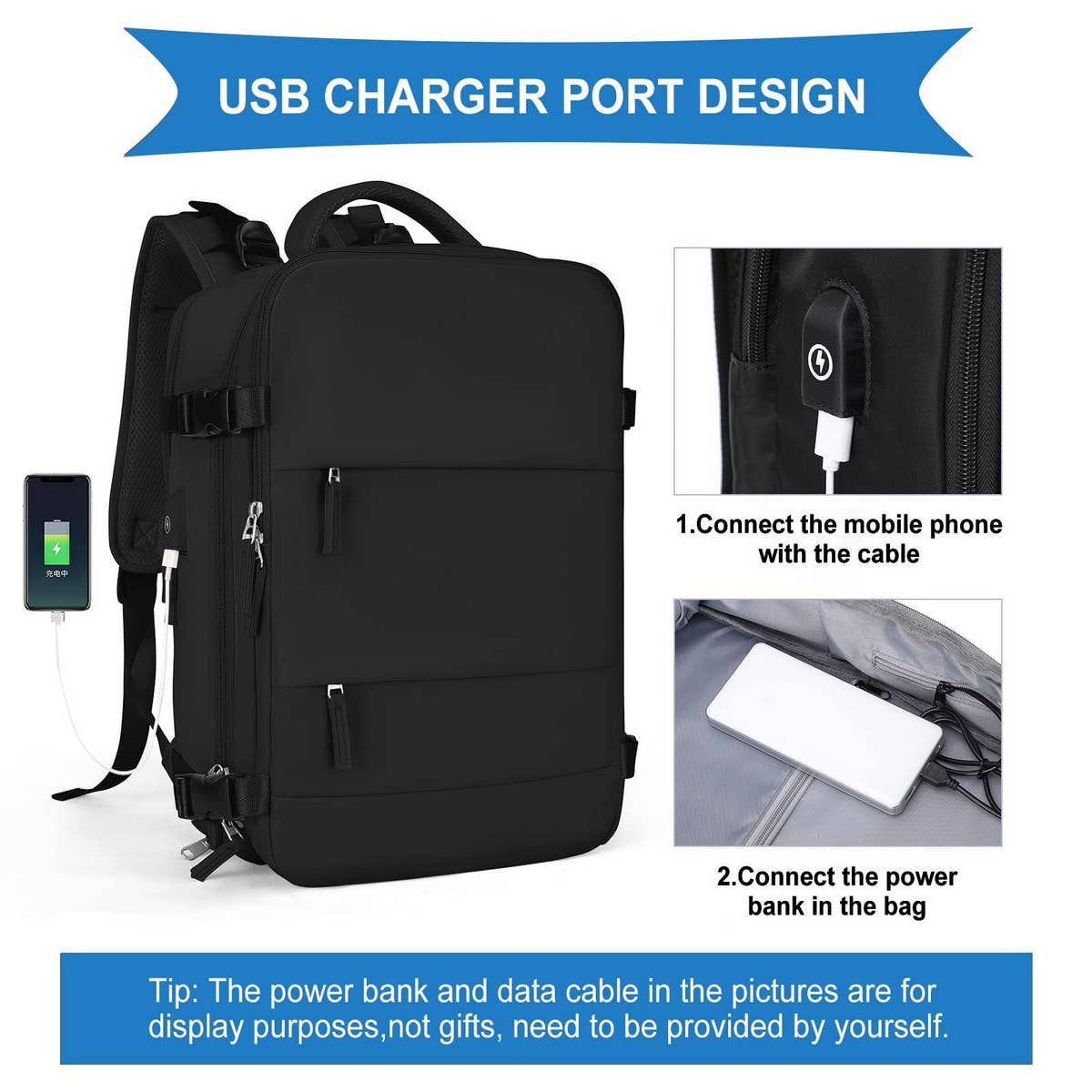 CASUAL PORTABLE LUGGAGE STORAGE BAG TRAVEL BAG_CWAB2361