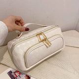 NEW PU LEATHER DIAMOND PATTERN COSMETIC BAG_CWAB4424