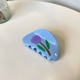 FRENCH ROSE ACETATE HAIRPIN SIMPLE TEMPERAMENT_CWAHA2142