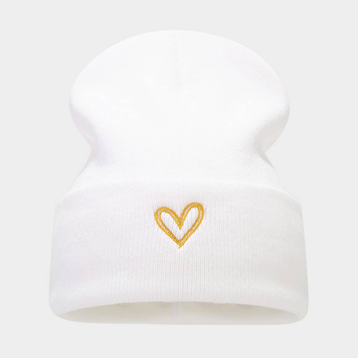 THICKENED HEART EMBROIDERED KNITTED HAT_CWAH1607