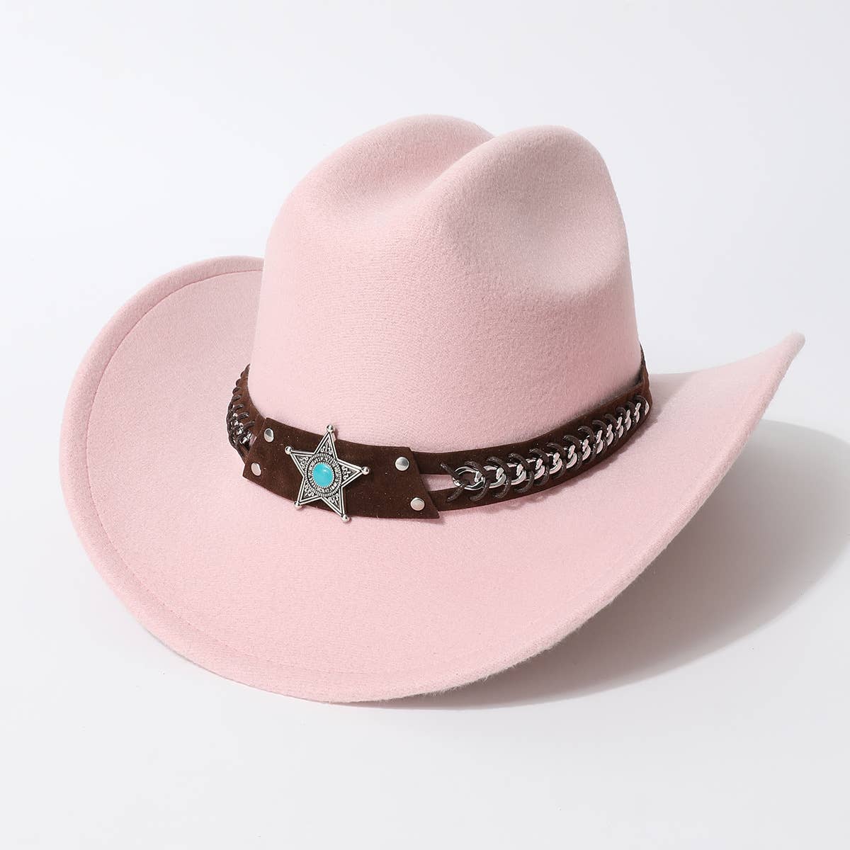 Ven Western Cowboy Hat With Turquoise Star Band_Cwah3661