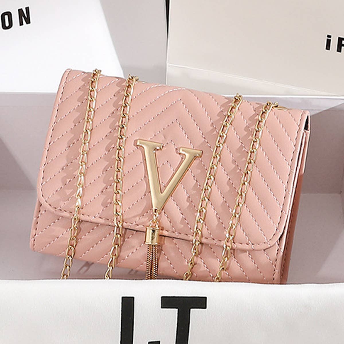 FASHIONABLE STRIPED EMBROIDERED SHOULDER BAG_CUAB0161