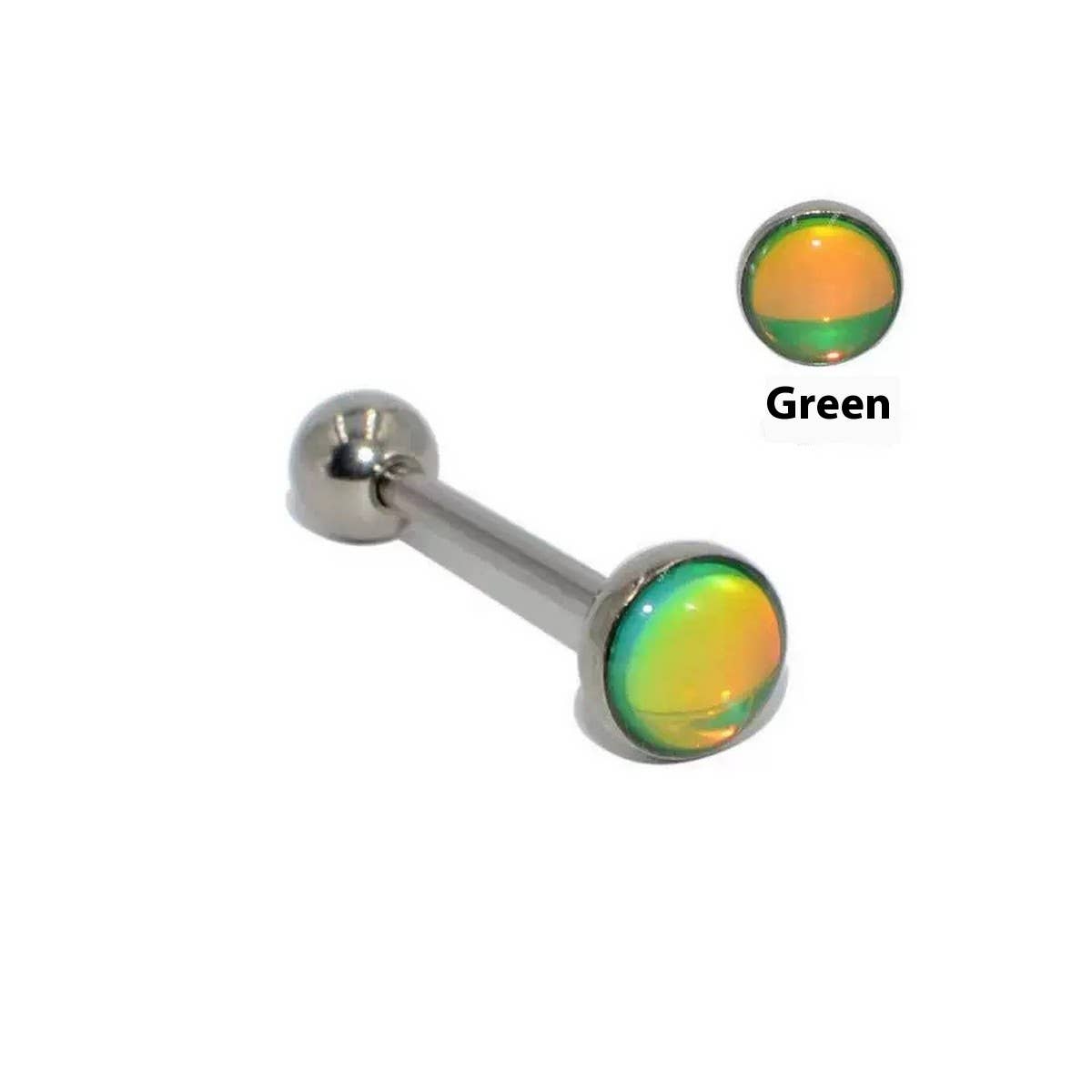 STEEL GRADIENT TONGUE BAR PIERCING JEWELRY_CWMM9593