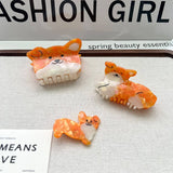 CUTE YELLOW DOG ACETATE HAIR CLAW CLIP_CWAHA5772