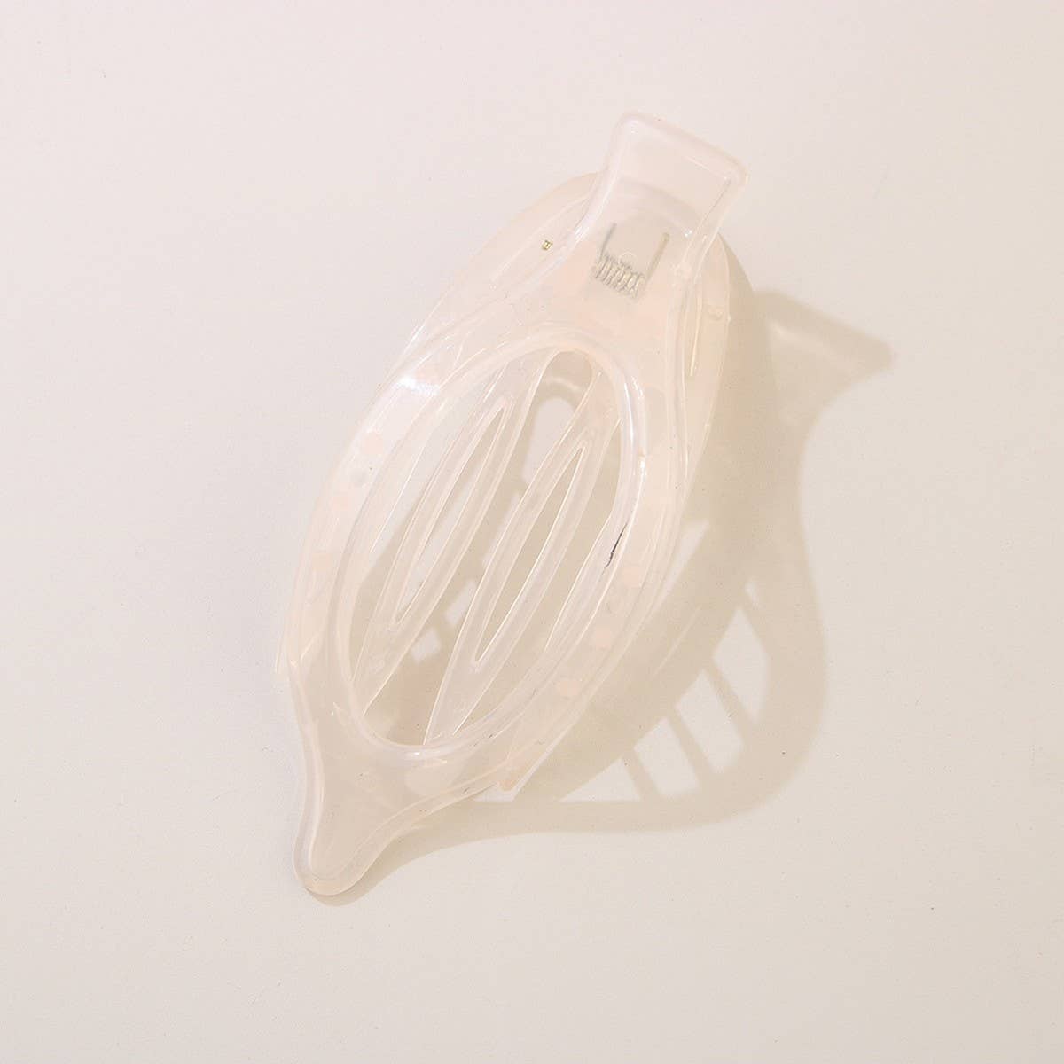Glossy Matte Oval Hair Clip-Large Duckbill Style_Cwaha07479