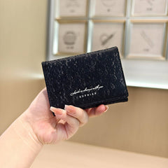 Gradient Velvet Mini Trifold Wallet With Letters_Cwab06233