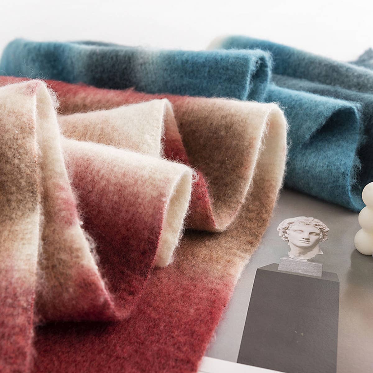 NEW GRADIENT FAUX CASHMERE SCARF WINTER WARMTH_CWASC1003