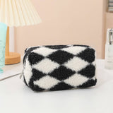 CHECKERBOARD LARGE CAPACITY MAKEUP BAG STORAGE BAG_CWAB1212