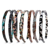 SIMPLE 1CM NARROW ACETATE HAIRBAND HAIRPIN_CWAHA4340