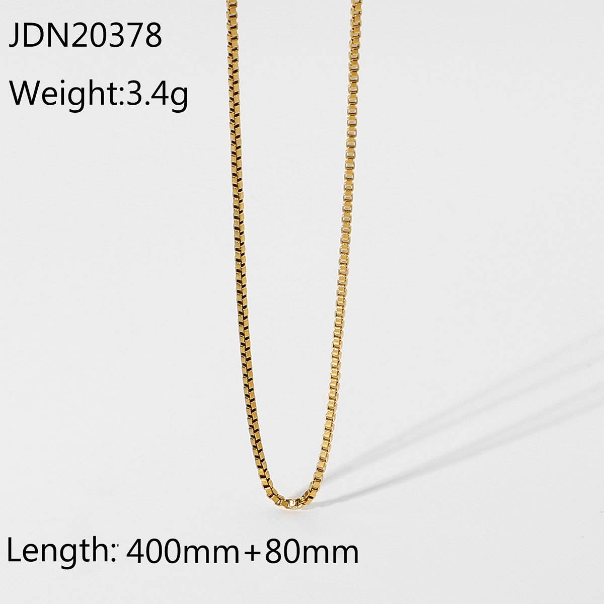MULTILAYER GOLD PLATE STAINLESS STEEL NECKLACE_CWAJE0619