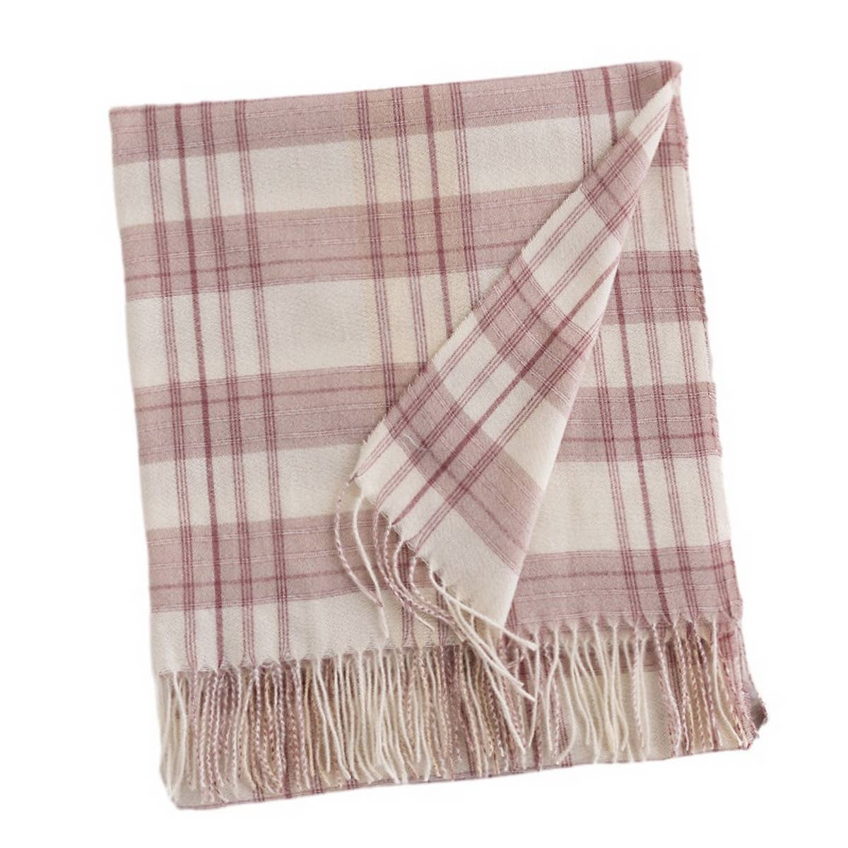 Elegant Fashion Plaid Elegant Warm Shawl Scarf