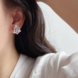 RETRO SWEET FOREST TRIANGLE EARRINGS_CWAJE1712
