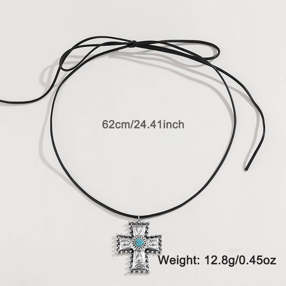 CAMEO VINTAGE CROSS DAISY PENDANT NECKLACE SET_CWAJE2910