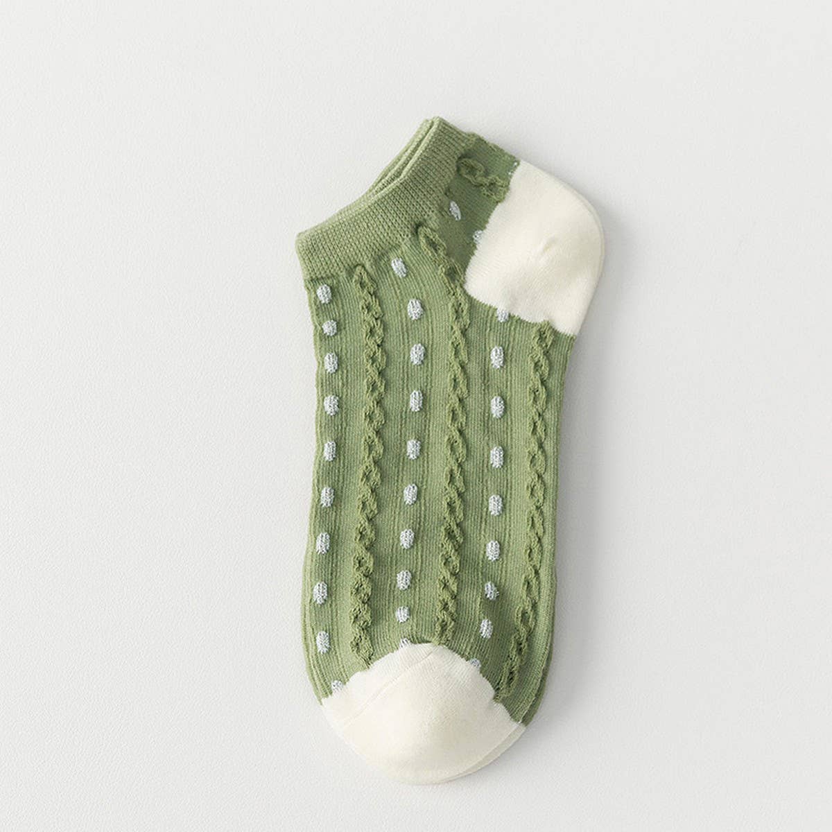 GREEN BOAT SOCKS BREATHABLE SUMMER COTTON SOCKS_CWMS0512