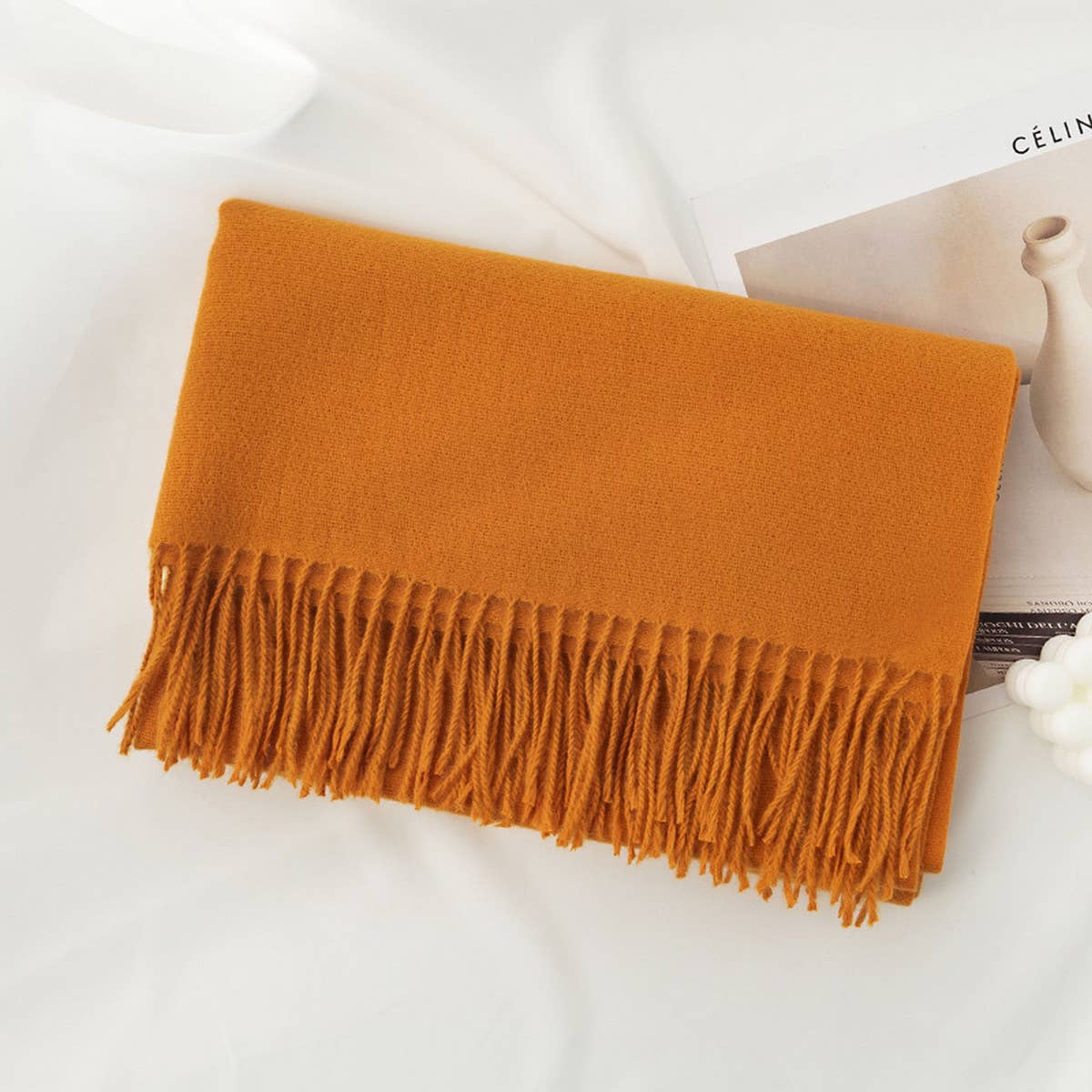 COZY SOLID COLOR WINTER SCARF WITH FOR WOMEN_CWASC0991
