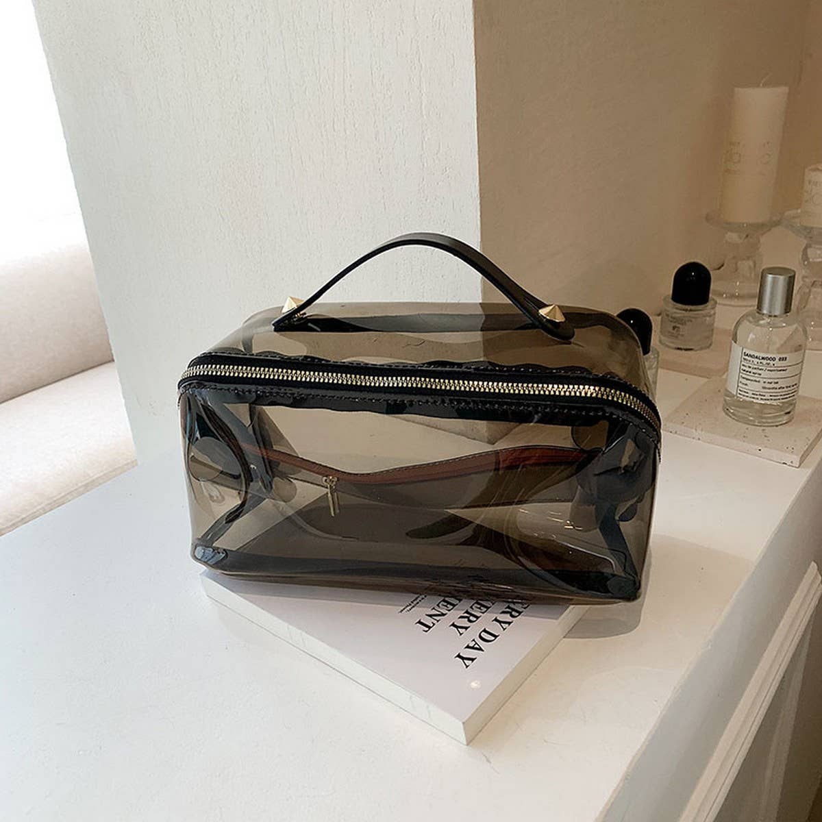 NEW HIGH END SIMPLE TRANSPARENT COSMETIC BAG_CWAB4464