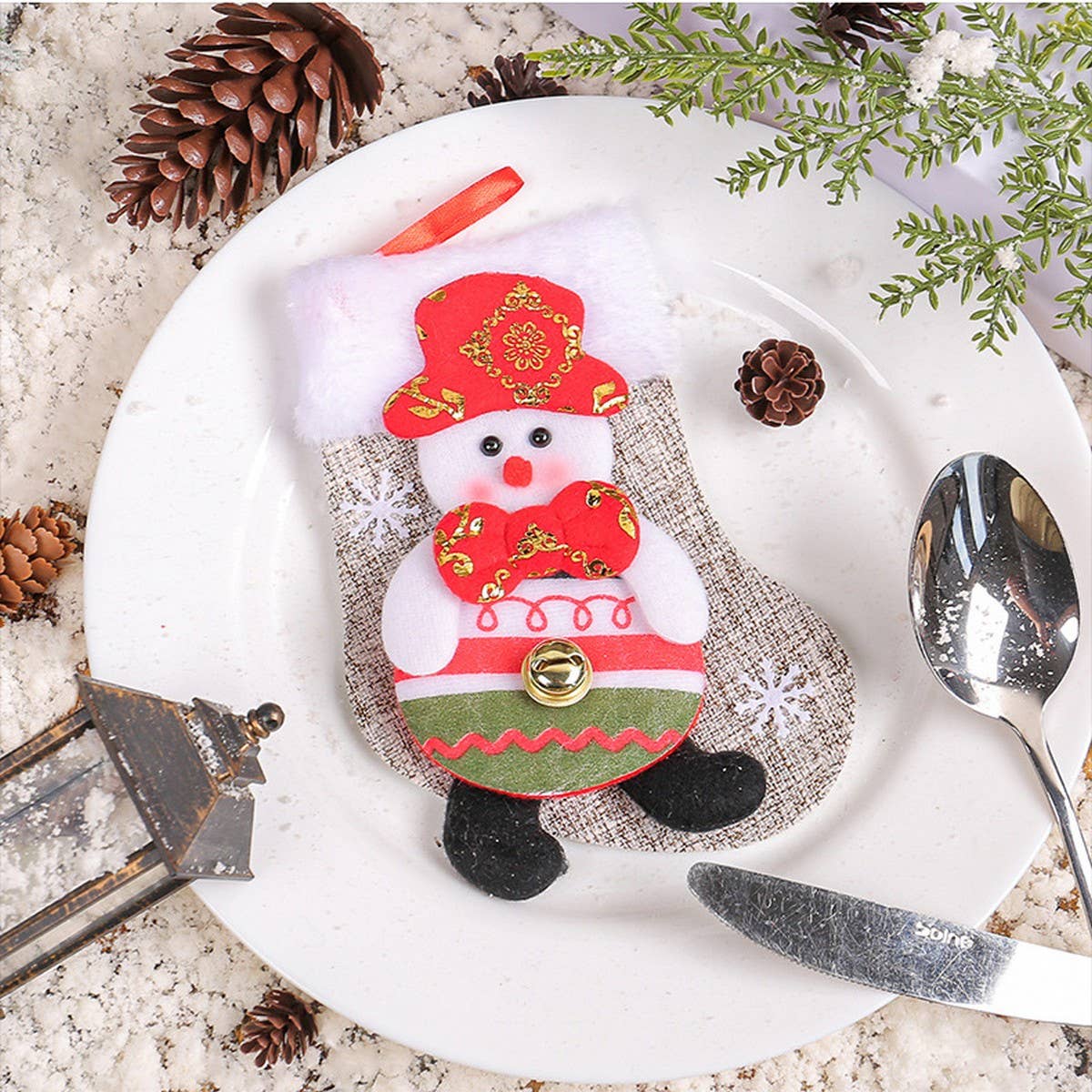 CHRISTMAS CARTOON PLUSH DOLL SOCKS CANDY GIFT BAG_CWMS1441
