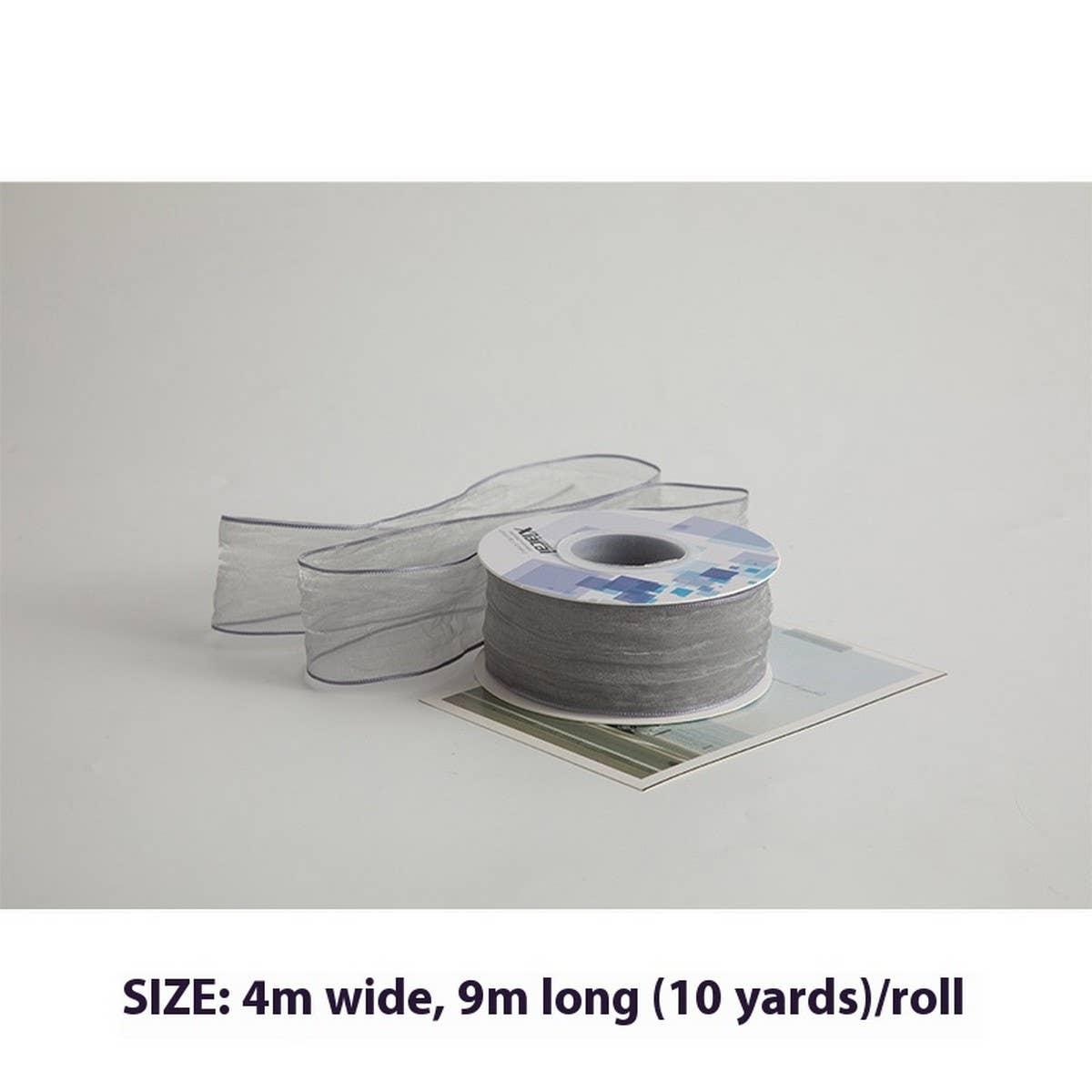 3D PLEATED RIBBON PEARLESCENT ORGANZA RIBBON_CWMM5749