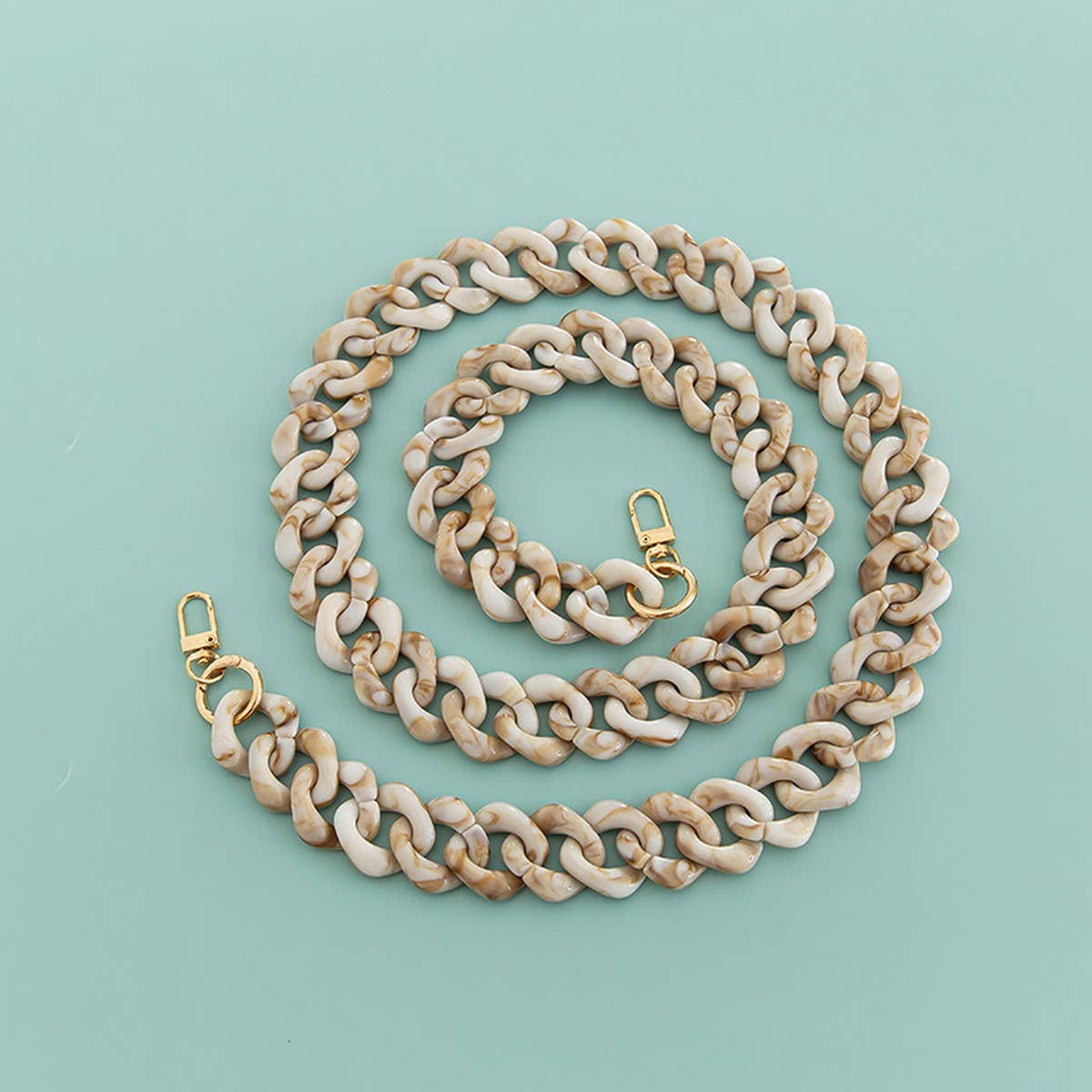 47IN ACRYLIC DIAMOND BAG STRAP COLORFUL CHAIN_CWMM5058