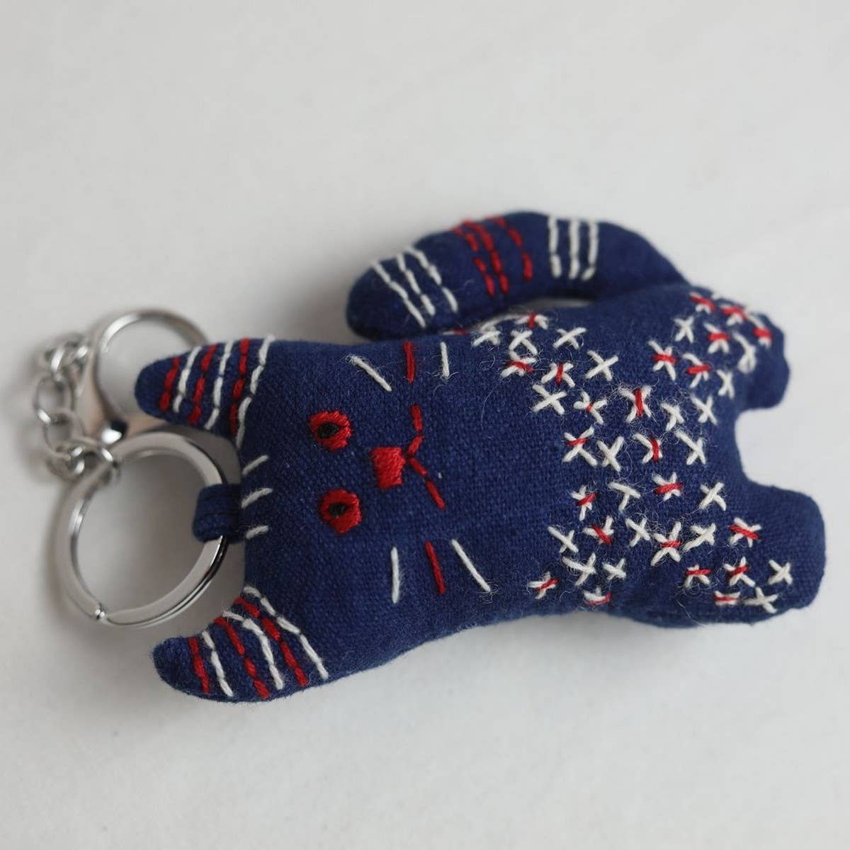 HAND EMBROIDERED STARRY CAT PLUSH CHARM_CWMM6012