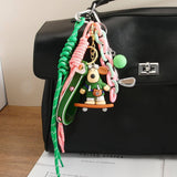 CUTE CARTOON SKATEBOARD BULLDOG KEYCHAIN CHARM_CWMM7564