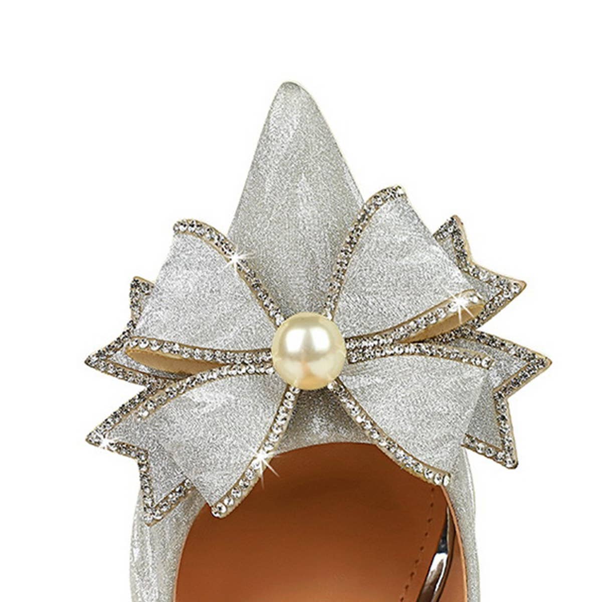 POINTED TOE PEARL RHINESTONE BOW HIGH HEELS_CWSHH0101