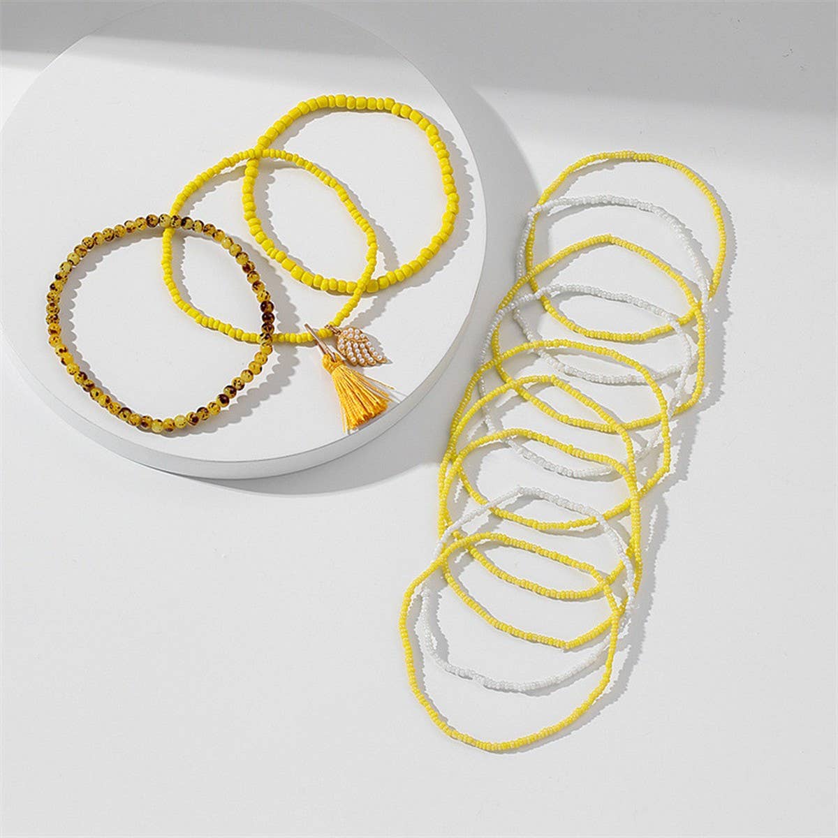 HANDMADE TASSEL ANKLET WING CHARM DESIGN_CWMM6364