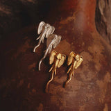 Trendy Elephant Stainless Steel Earrings